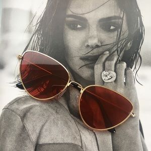 Red Cat Eye sunglasses